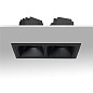 ART-SQ-180x2 LED светильник встраиваемый полуповоротный Downlight   -  Встраиваемые светильники 